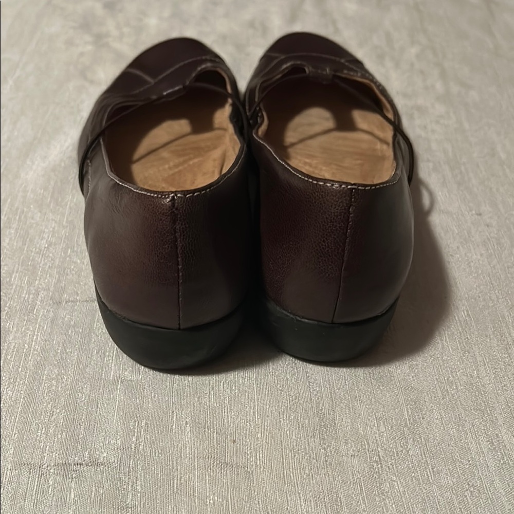 Natural Soul Brown Leather Flats - Picture 3 of 5